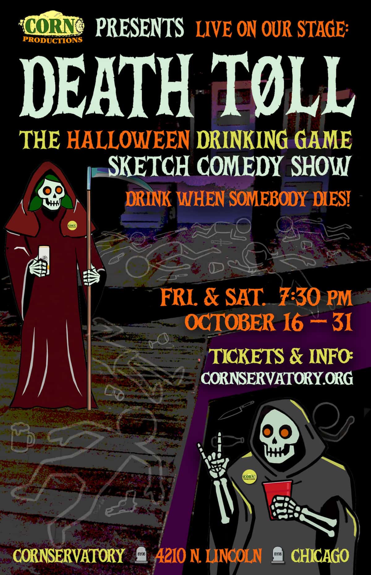 Death Toll: The Halloween Drinking Game Sketch Comedy Show