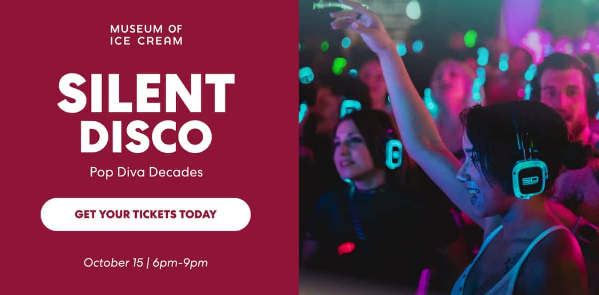 Silent Disco: Pop Diva Decades at Museum of Ice Cream