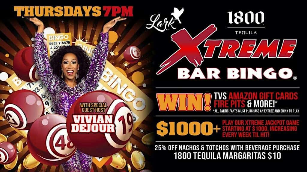 Xtreme Bar Drag Bingo at Lark