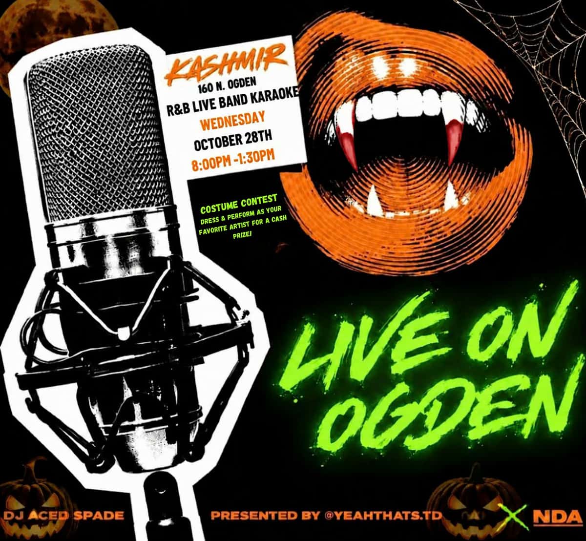 Live On Ogden Halloween ( R&B Live Band Karaoke )