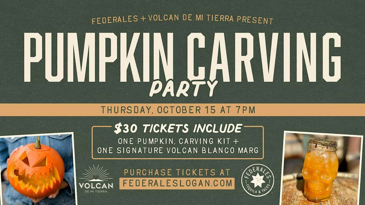 Pumpkin Carving Party at Federales in Logan Square