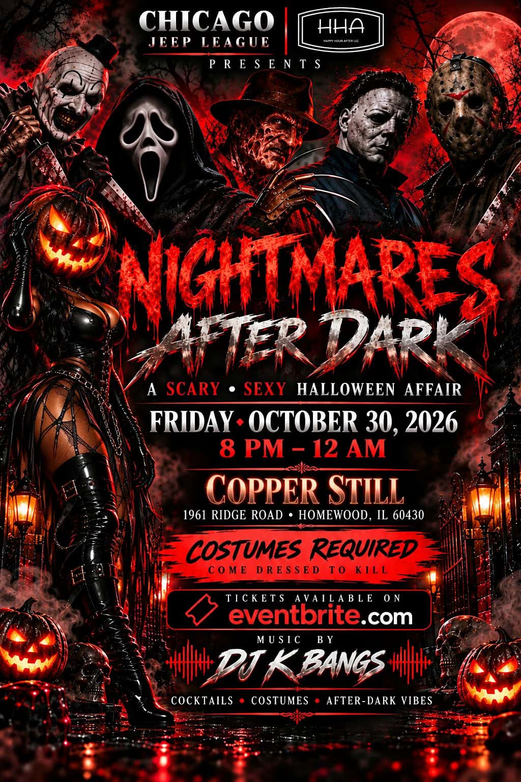 Halloween Nightmares After Dark- A CJL Costume Party