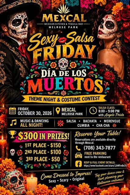 Sexy Salsa Friday - Día De Los Muertos @ Mexcal