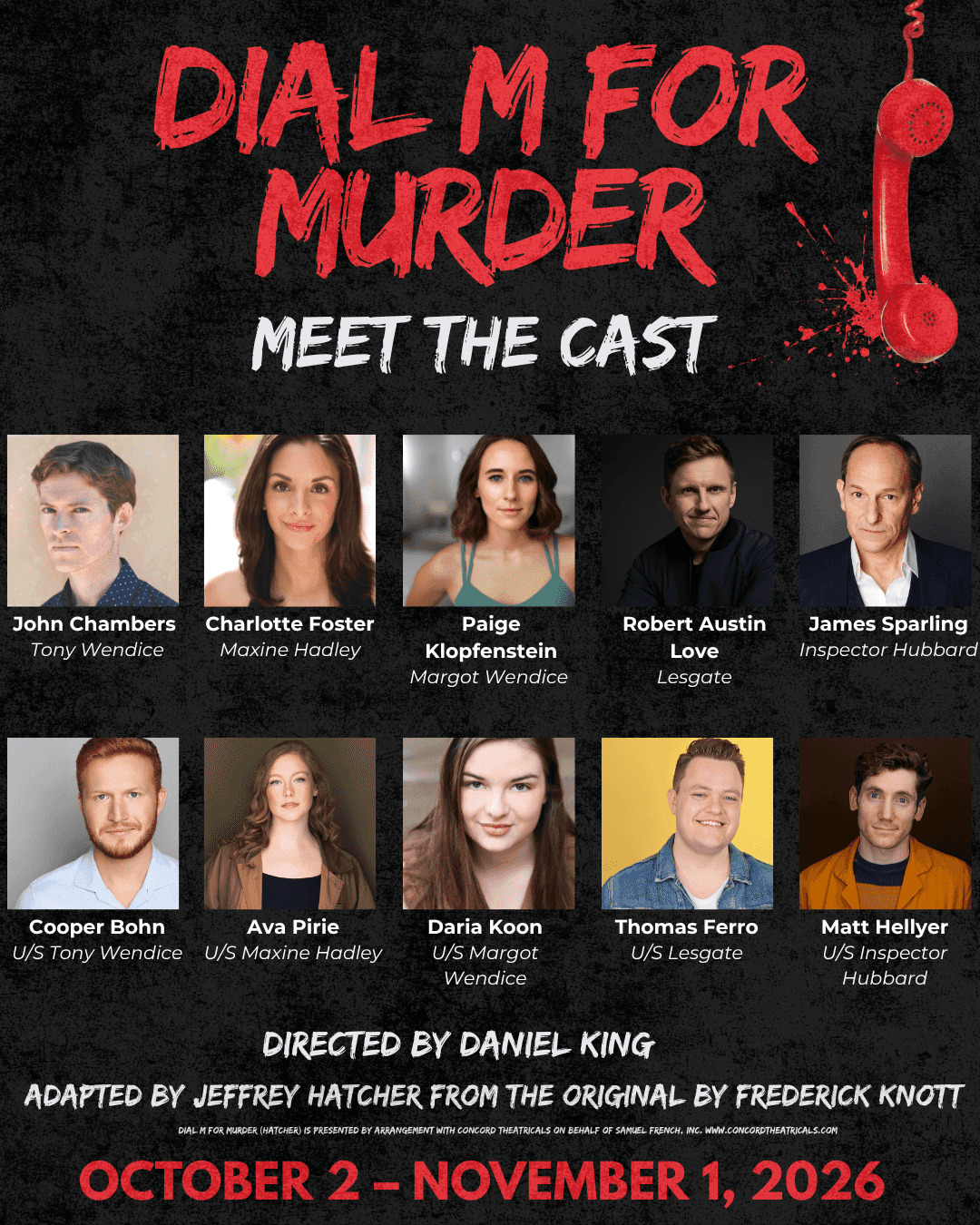 Oil Lamp Theater Presents “Dial M for Murder”